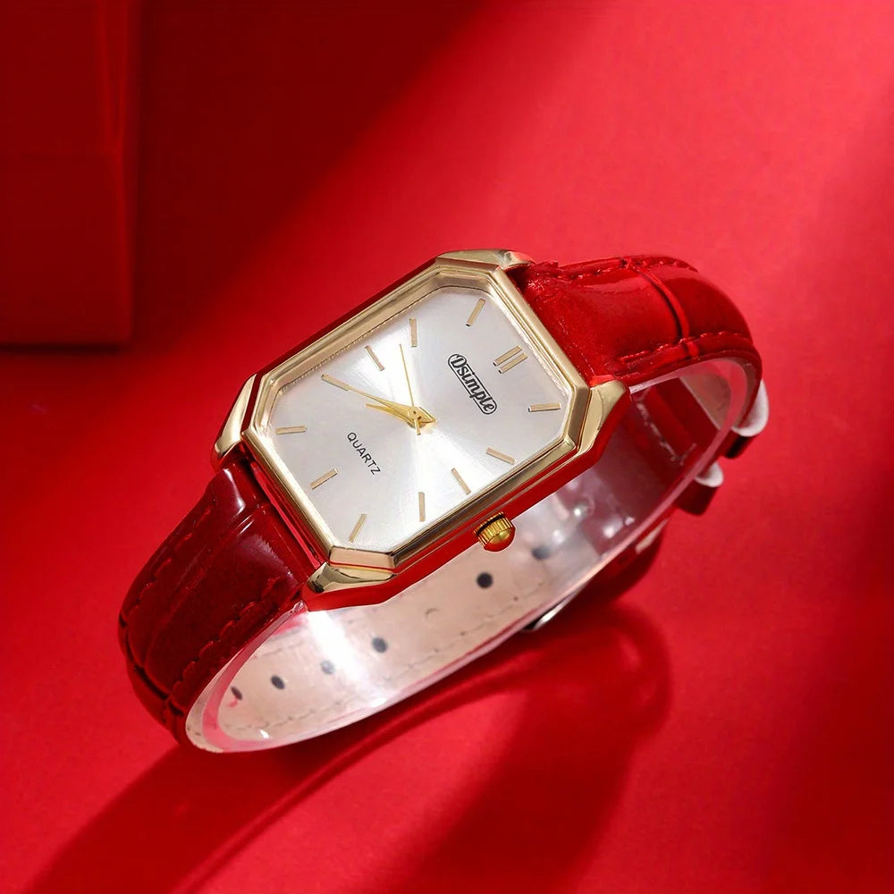 Red leather Dsimple