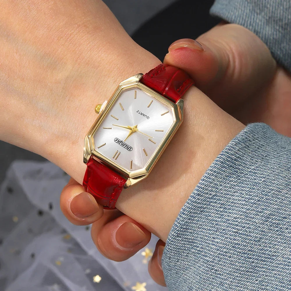 Red leather Dsimple