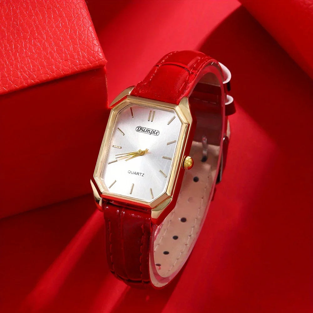 Red leather Dsimple