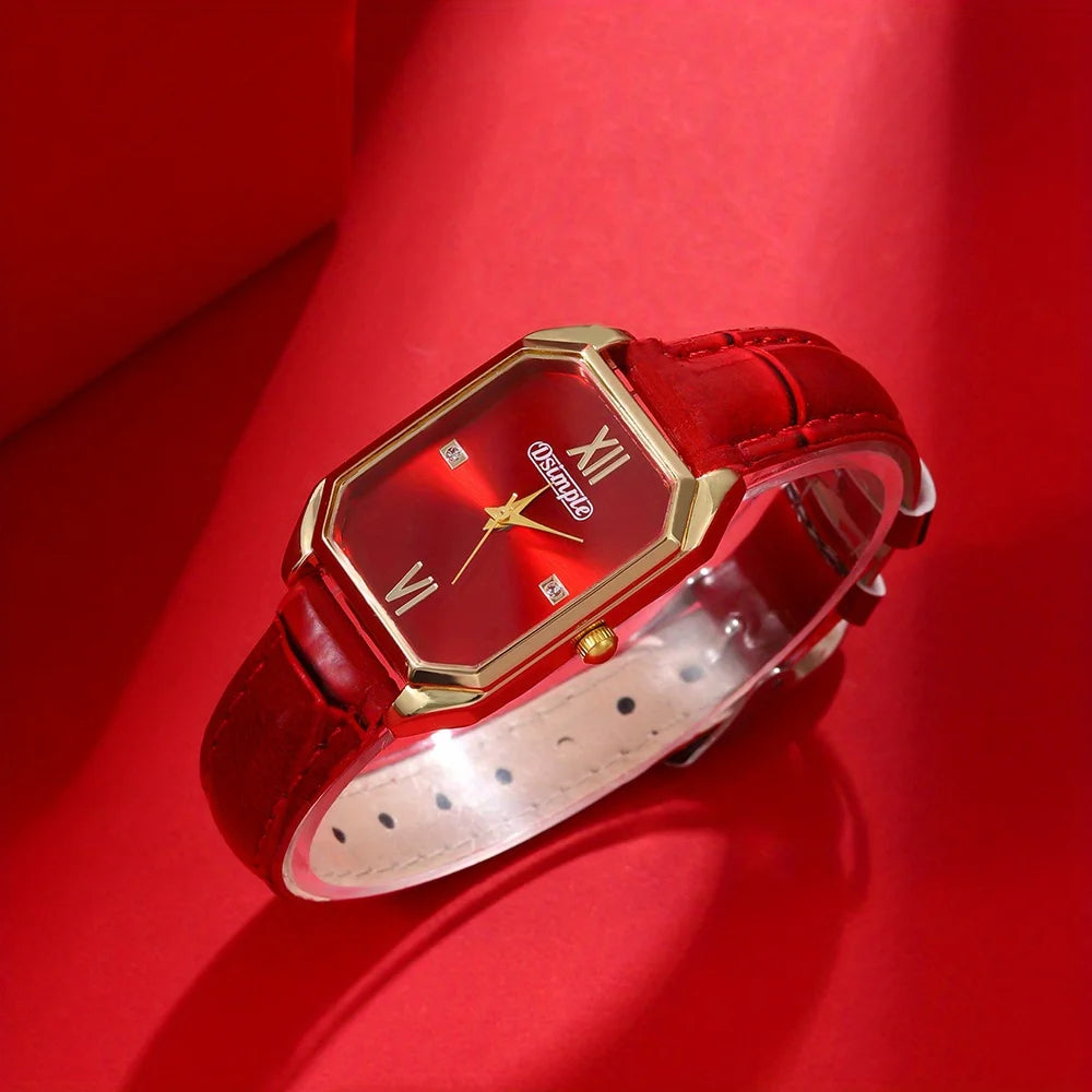 Red leather Dsimple